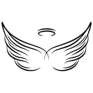 Angel Wings Svg, Angel Wings Silhouette, Wings Svg, Angel Wings Clipart ...