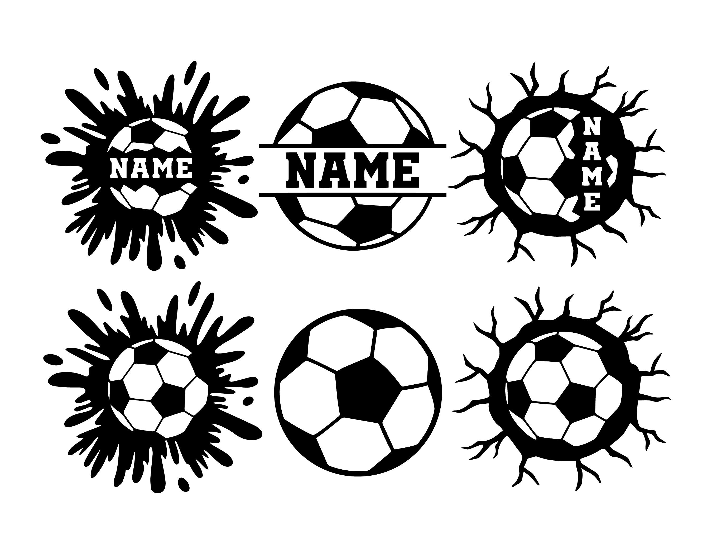 Soccer Svg Bundle ,soccer Ball Svg Bundle , Soccer Ball Monogram Svg