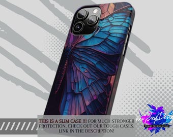 Funda para iPhone con diseño de mariposa: Funda delgada y colorida estilo cottagecore para teléfono.