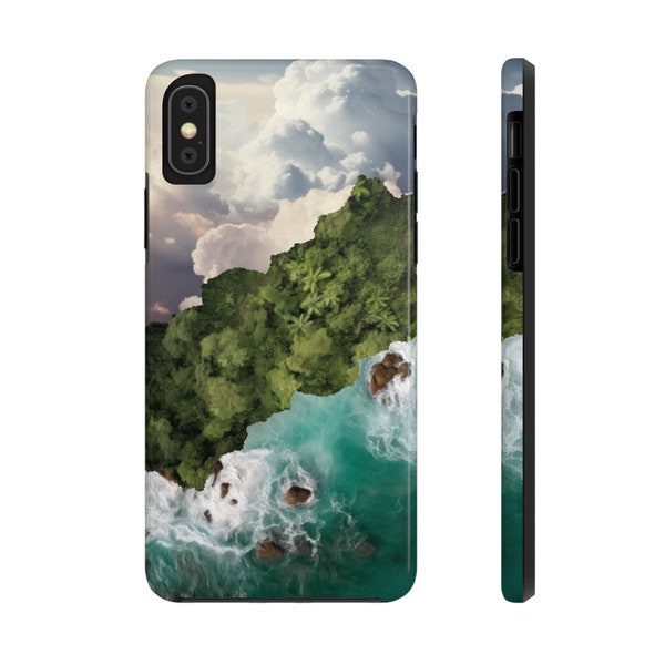 Nature's Harmony iPhone 15 Pro Max Case Air Sea Land4 Tough Phone Case; Fits iPhone 14 Pro Max, iPhone 13 Pro Max; Gift Under 25