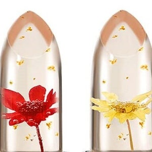 Eikura Beauty Color Changing, Clear Lipstick With Flower Inside, Lip Balm, Long Lasting Moisturizing and Waterproof