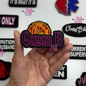 Queen B Iron On Patch |Iron On | Hat Bar|Trucker Hat