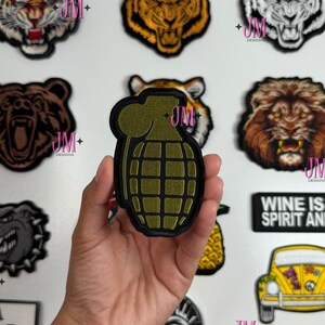 Grenade Iron On Patch |Iron On | Hat Bar|Trucker Hat