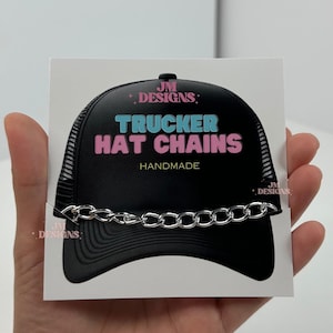 Trucker Hat Chains| Hat Chain| hat accessories| trendy chains| Cowboy Hat| Hat Necklace