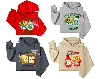 Sweats à capuche drôles pour couples | Sweats à capuche assortis | Couples assortis