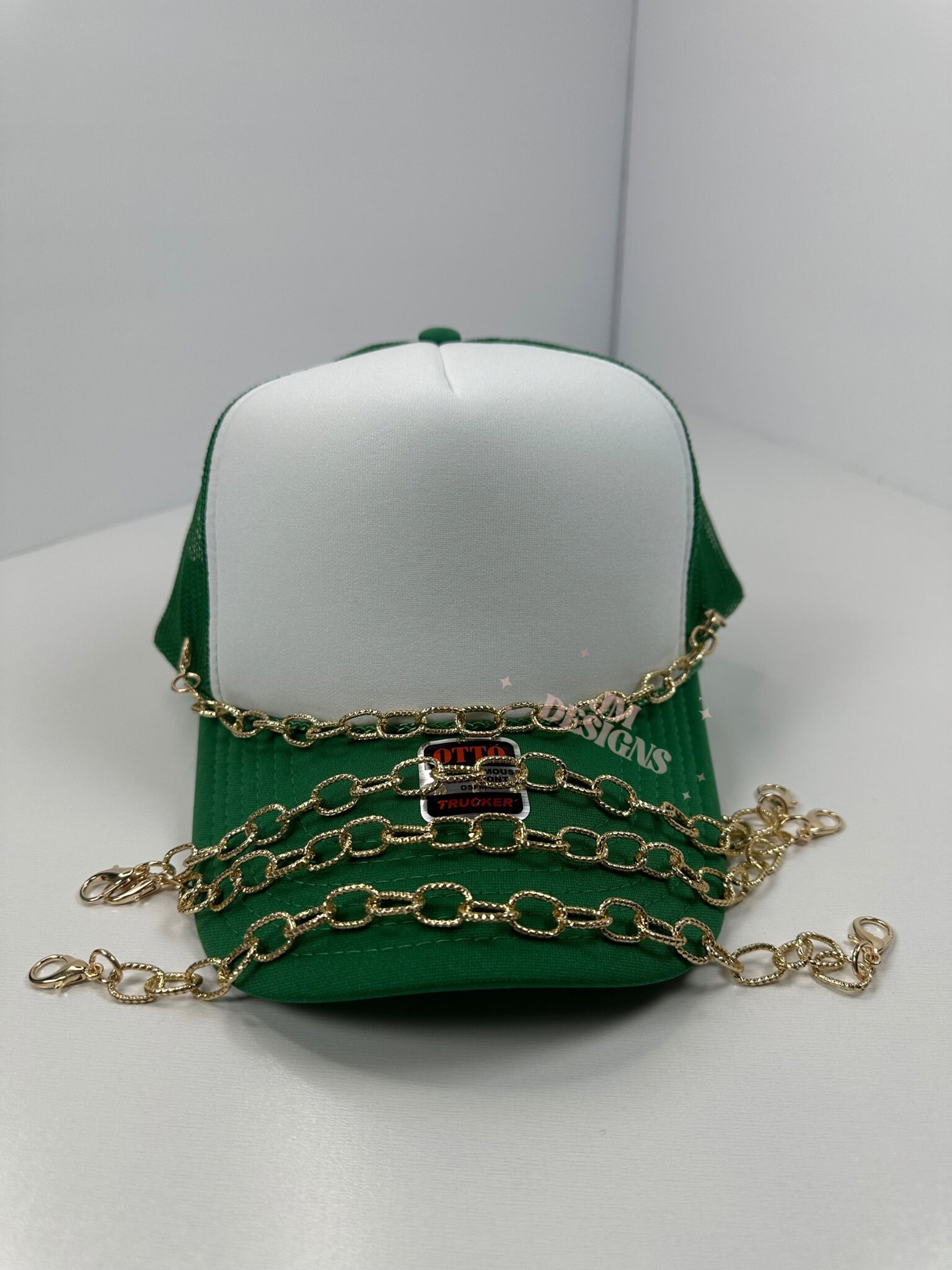 Catena per cappello da camionista con scaglie di turchese autentico: decorazione per cappello western - Italia