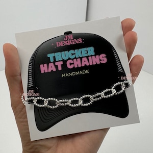 Trucker Hat Chains| Hat Chain| hat accessories| trendy chains| Cowboy Hat| Hat Necklace
