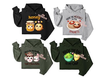 Sweats à capuche drôles pour couples | Sweats à capuche assortis | Couples assortis