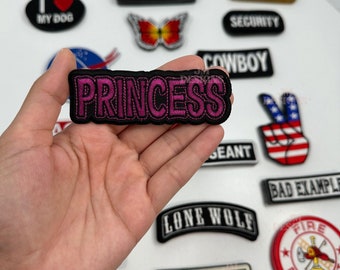 Princess Iron On Patch |Daring Patches Iron On |Pink Patches| Girl Patches | Hat Bar|Trucker Hat