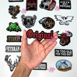 Original Red Iron On Patch |Iron On Patch| Funny Patches | Hat Bar|Trucker Hat