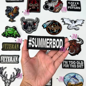 Summerbod Iron On Patch | Iron On Patch| Funny Patches | Hat Bar|Trucker Hat