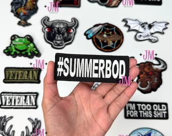 Summerbod Iron On Patch | Iron On Patch| Funny Patches | Hat Bar|Trucker Hat