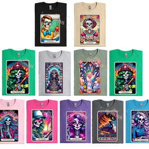 Camisas de Cartas del Tarot de tercera ronda / La Abuela/ El Bombero/ Peluquero