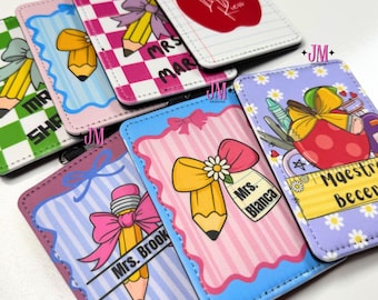 Porte-badge personnalisé pour enseignant, Porte-badge, Porte-badge, Porte-badge, Accessoire enseignant, Porte-badge pour infirmière