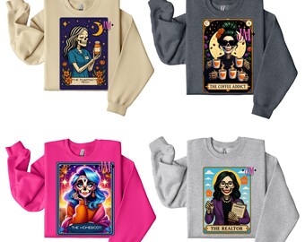 Tarot Card Sweatshirt -The Pharmacy Tech -The Realtor