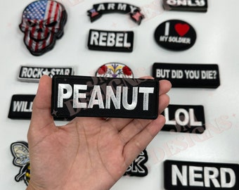 Peanut Iron On Patch |Iron On |Bold Patch| Funny Patches | Hat Bar|Trucker Hat