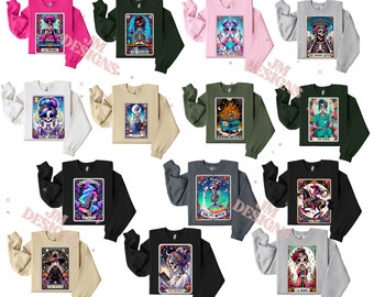 Round 1 Tarot Card Sweatshirt | The With| Cat Lady | Salty B