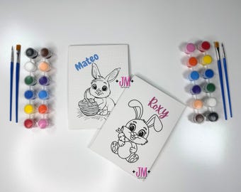 Kit de peinture de Pâques personnalisé pour enfants, paniers de Pâques pour enfants, Pâques pour enfants, cadeaux de Pâques