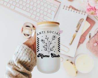 Anti Social Moms Club Coffee Cup| Mothers Day Gift| Gifts For Mom| Mama