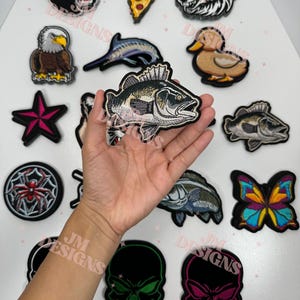 Fish Iron On Patch |Iron On | Hat Bar|Trucker Hat