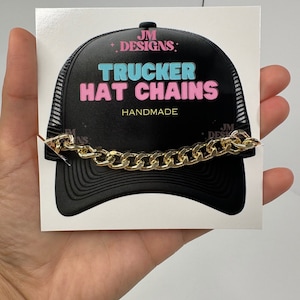 Trucker Hat Chains| Hat Chain| hat accessories| trendy chains| Cowboy Hat| Hat Necklace