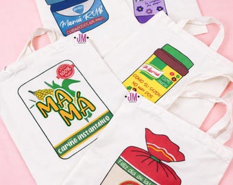 Funny Mexican Mom Tote Bag | Día de las Madres Tote | Mama Market Bag | Latina Mom Gift | Reusable Canvas Grocery Bag | Cute Cultural Tote