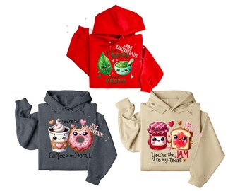 Sweats à capuche drôles pour couples | Sweats à capuche assortis | Couples assortis