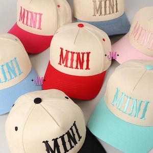 Embroidered Mini Hat| Matching Mom Hat| Mini Hat| Trucker Hat| Custom Embroidery| Mama Hat