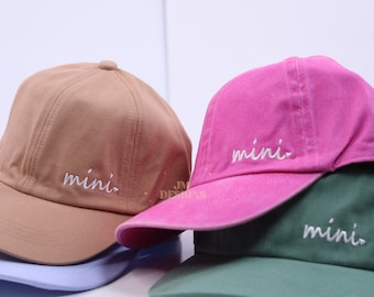 Embroidered Mini Hat| Matching Mama Hat| Mommy and Me Hat| Baseball Cap| Custom Embroidery| Mothers Day Gift