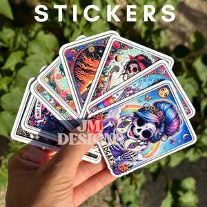Pegatina de carta del Tarot/ La Chingona/ La Mama/ Carta del Tarot/ Lectura del Tarot/ Pegatinas impermeables/