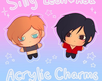 Silly Leon and Silly Ada Acrylic Charms