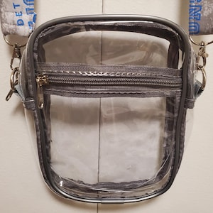 Detroit lions clear crossbody  bag