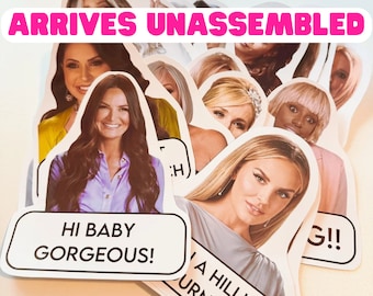 Decorazioni per feste non montate Bravo Real Housewives / Accessori per Photo Booth / Addio al nubilato Bravo Housewives **Aggiornato ottobre 2024**