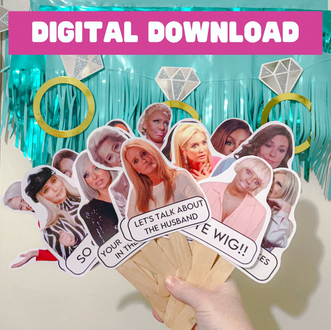 Bravo Real Housewives Quotes digital Download Housewives Etsy