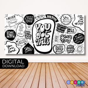 You Got This Målarbild: Stor Positiv Aktivitet (Digital Nedladdning)