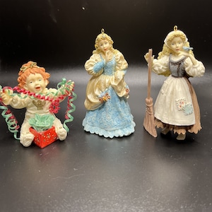 Set of 3 Ashton-Drake Heirloom Ornaments Yolanda Bello Saylor Baby Dolls