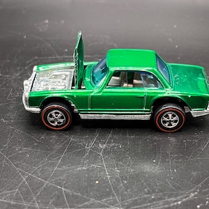 Rare!! 1969 Vintage Hot Wheels Spectraflame Green Mercedes 280SL, Excellent Vintage Condition!
