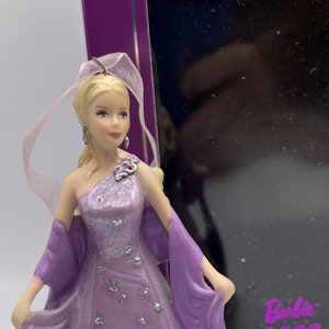 Club Exclusive! Hallmark Keepsake Ornament,  Holiday Barbie in Magnificent Lavender Gown, Mint in Original Box