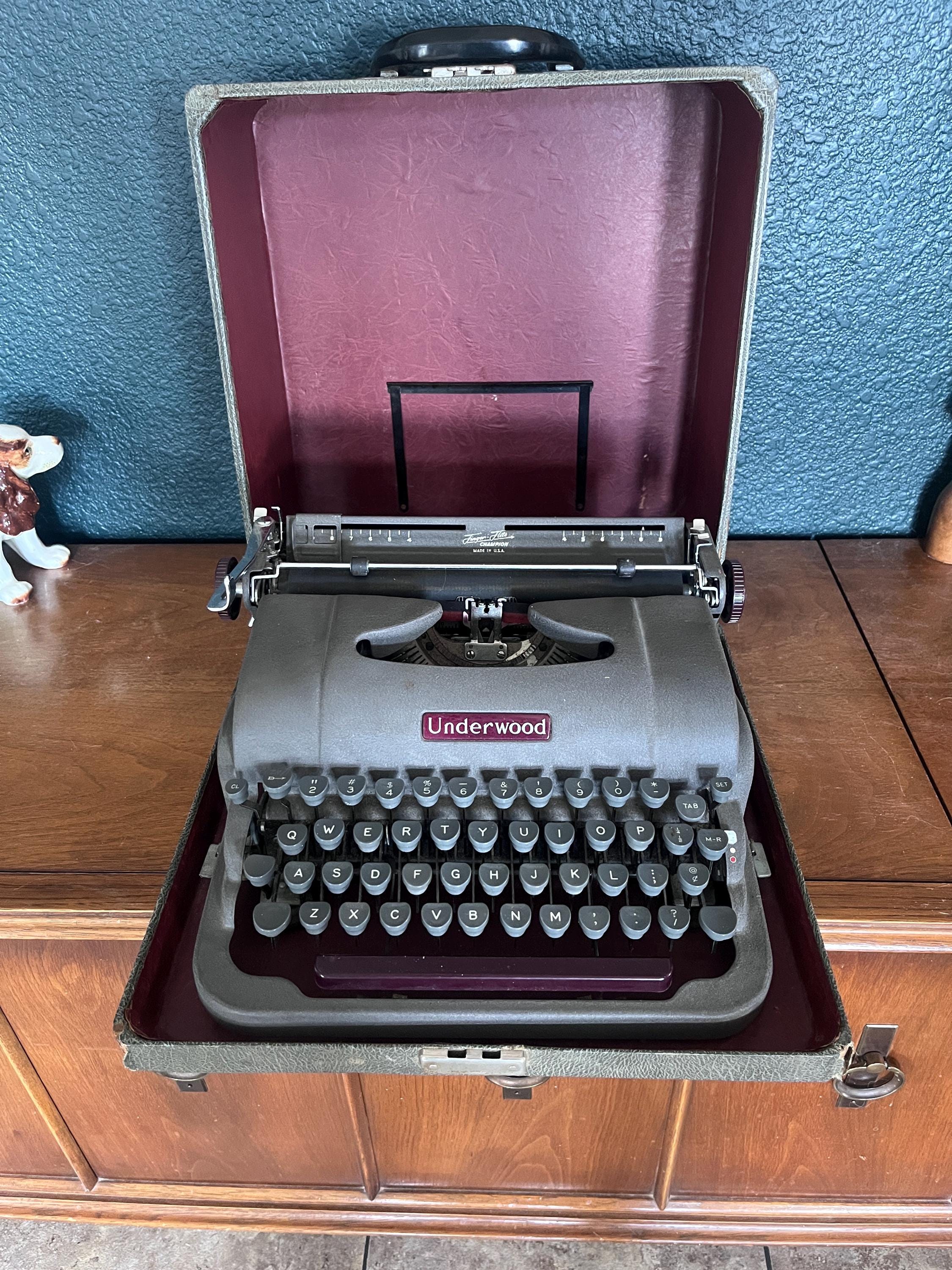 Antique Underwood Typewriter With Case - Etsy