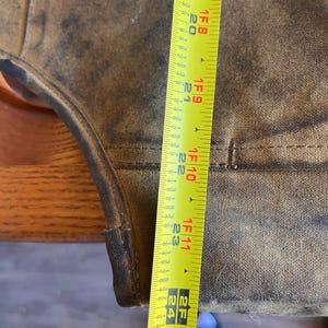 Chaleco vintage Filson XL de tela color tostado oscuro, forro a cuadros rojos estilo búfalo, estilo RN39126, ¡fabricado en EE. UU.! imagen 7