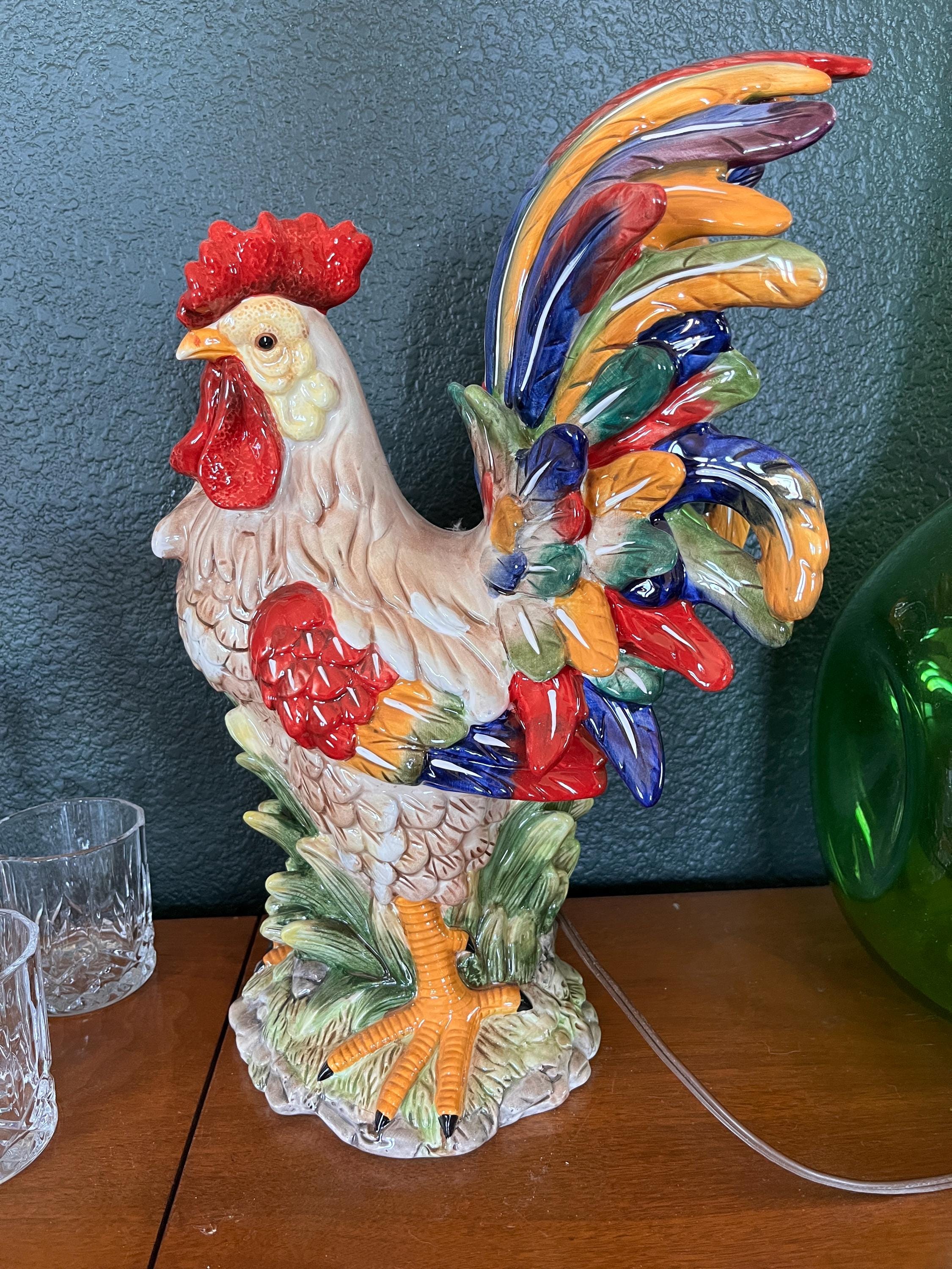 Vintage 1980s J Willfred for Andrea Sadek Ceramic Rooster, Very