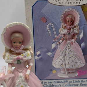 1998 Hallmark Keepsake Children&#39;s Collector Series Barbie as Little Bo Peep Ornament