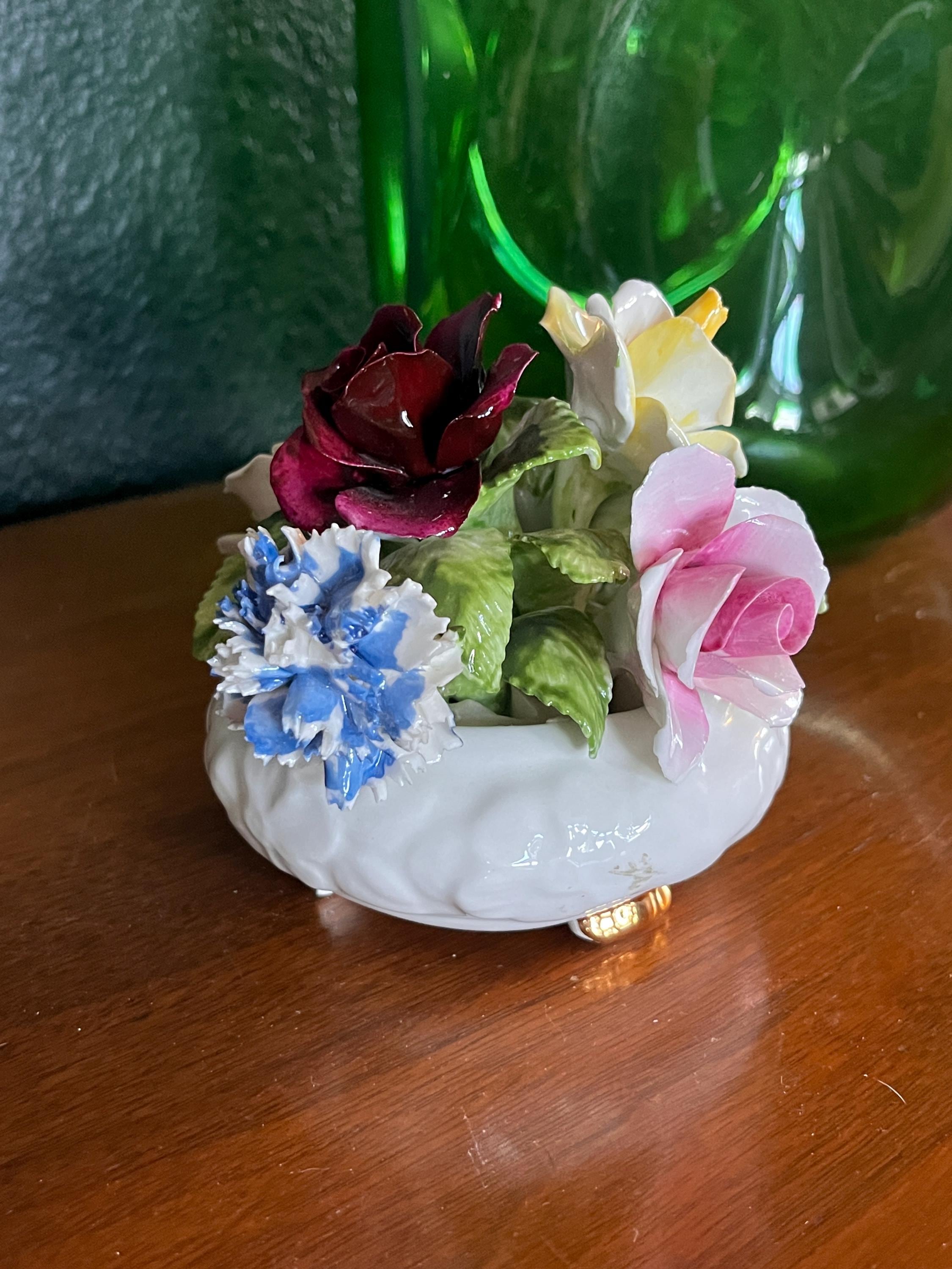 ボーンチャイナ　花　置物　5点 ボーンチャイナ 花 置物 5点 【公式通販】