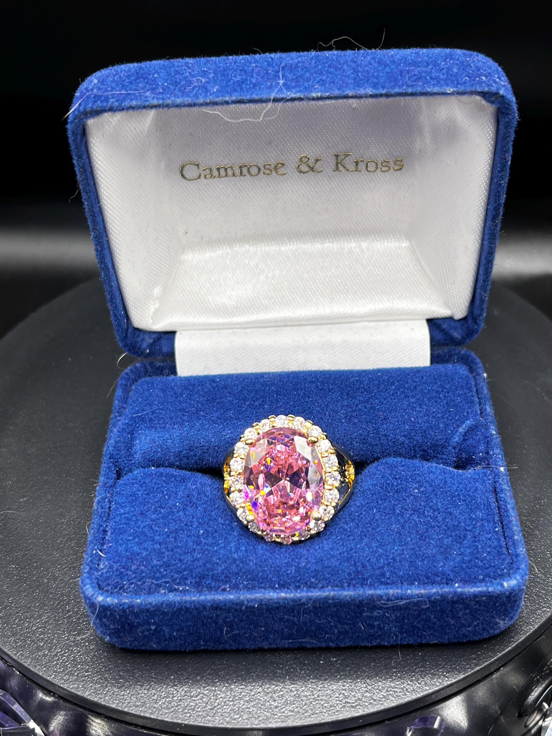 Vintage Camrose and Kross Jacqueline Kennedy Lab Pink Kunzite and