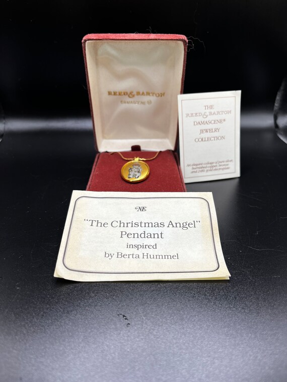 Vintage Hummel Pendant First Christmas with Origi… - image 2