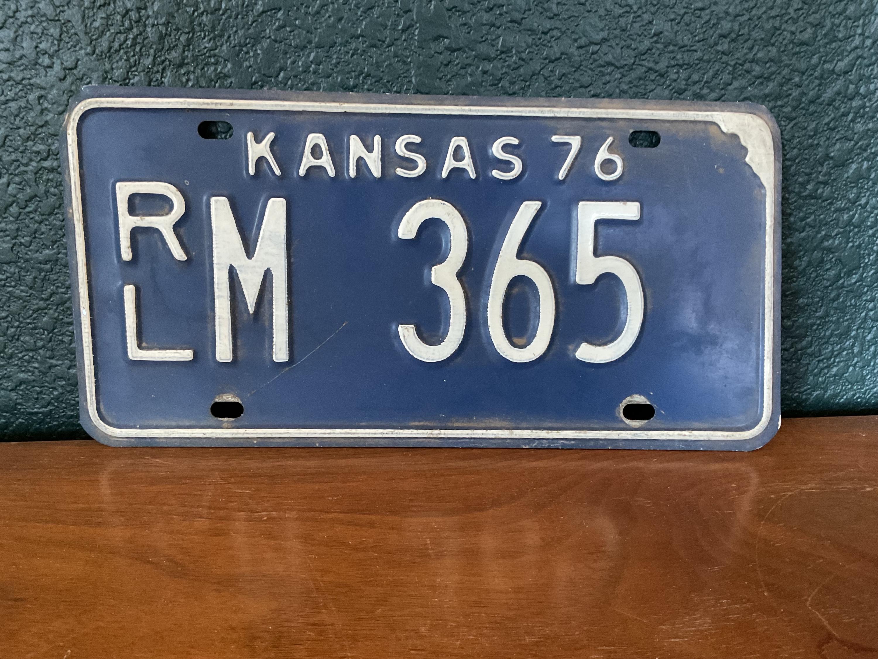 Old Kansas License Plate - Etsy