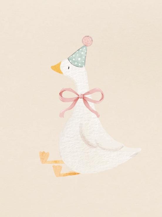 One Silly Goose Poster / Goose PDF Template Poster