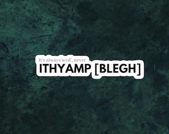 Cyberhex 'wyd' Vinyl Sticker - Motionless in White ITHYAMP Inspired
