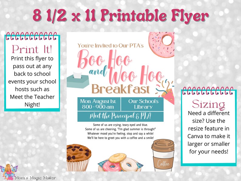 Boo-hoo Woo-hoo Breakfast Template Bundle | Editable Flyer & Social ...
