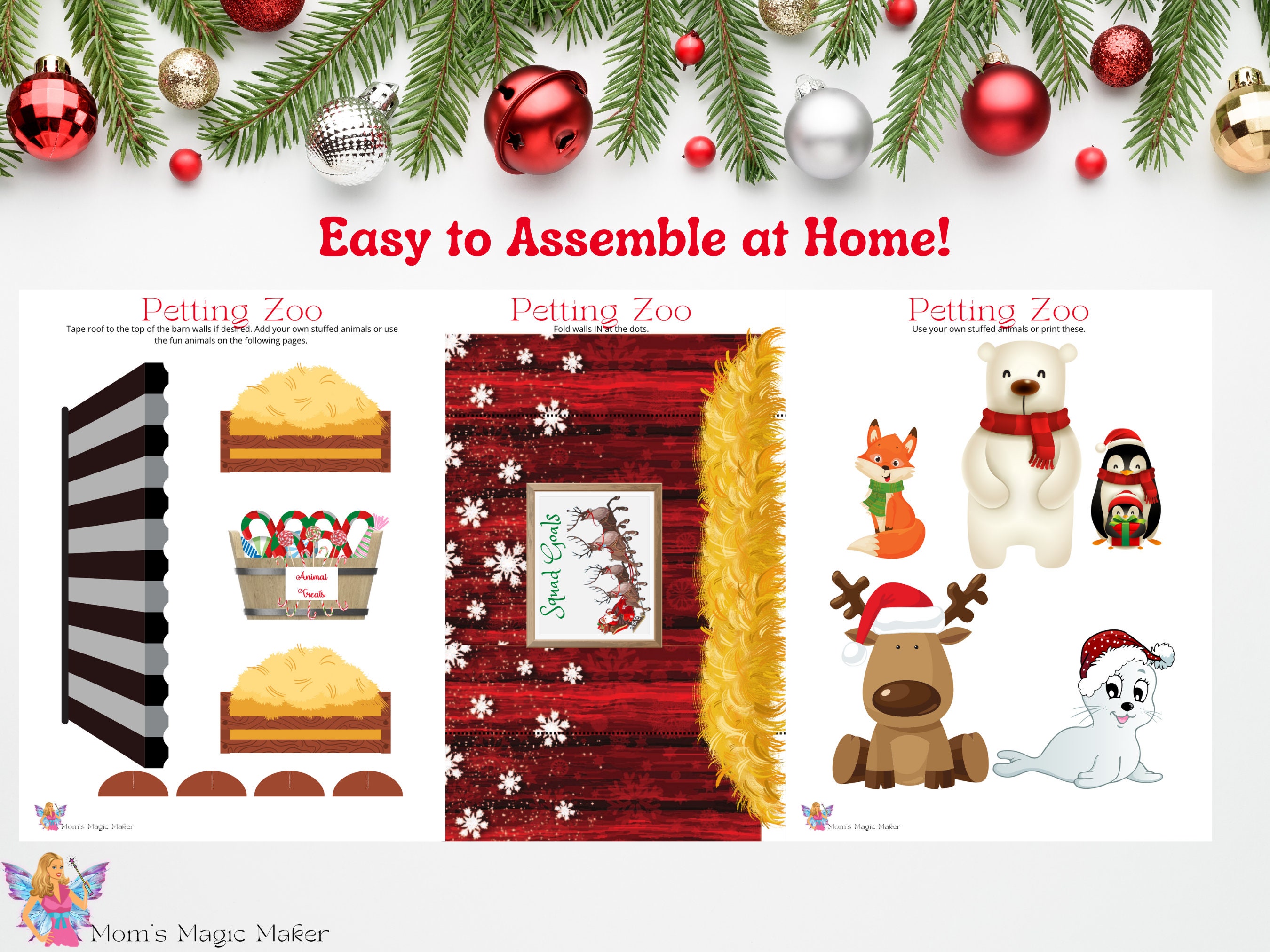 Printable Petting Zoo for Christmas Elves * Instant Download - Etsy
